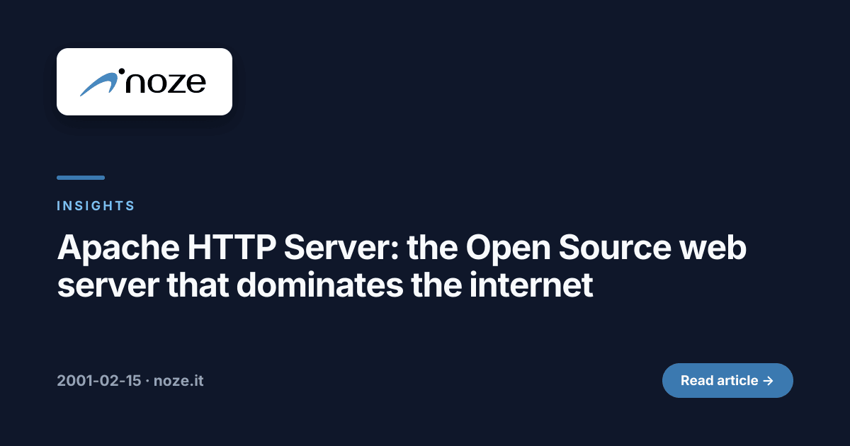 Apache HTTP Server: the Open Source web server that dominates the ...