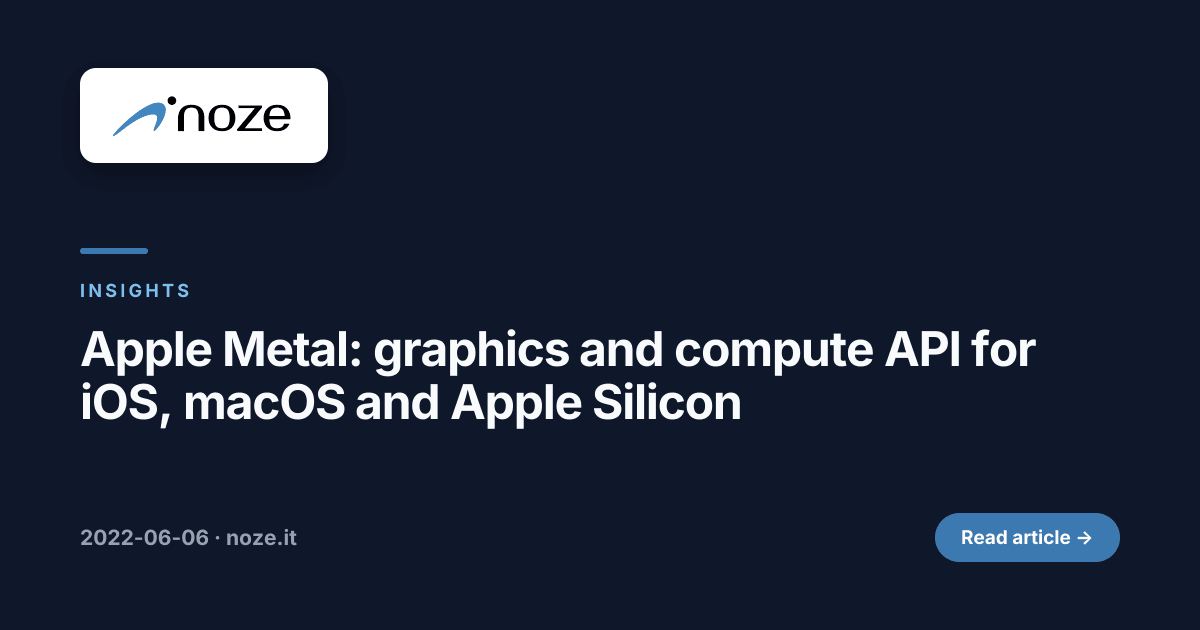 Metal Api Apple Metal: graphics and compute API for iOS, macOS and Apple Silicon ...