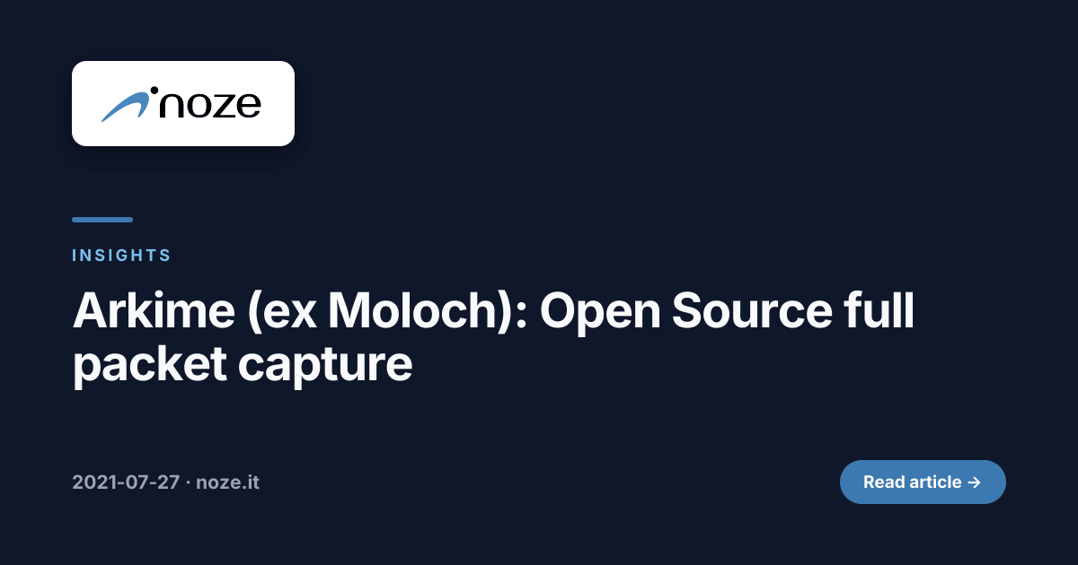 Arkime (ex Moloch): Open Source full packet capture | noze