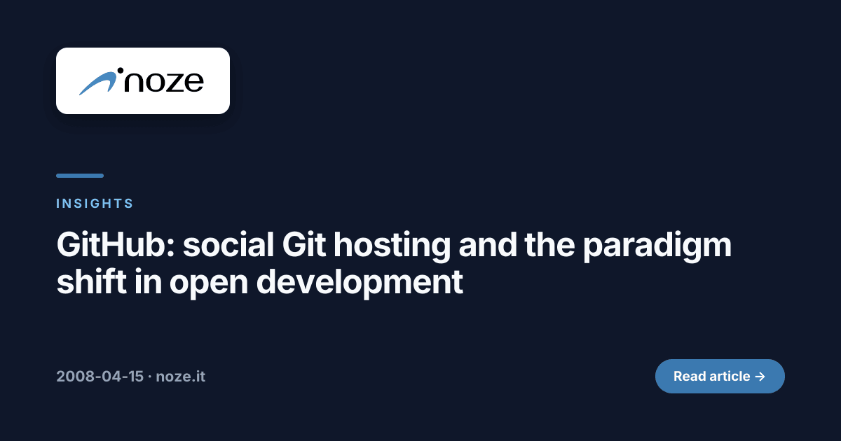 GitHub: social Git hosting and the paradigm shift in open development ...